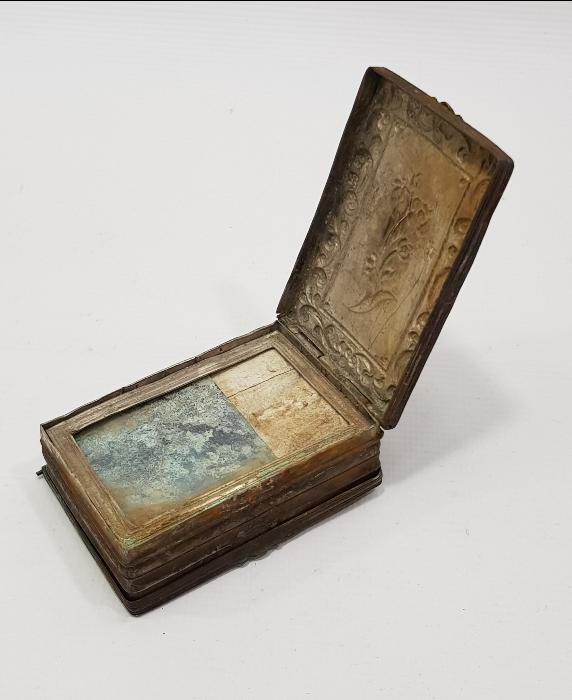 OSMANLI DÖNEMİ PUDRİYERLİ GÜMÜŞ ENFİYE KUTUSU