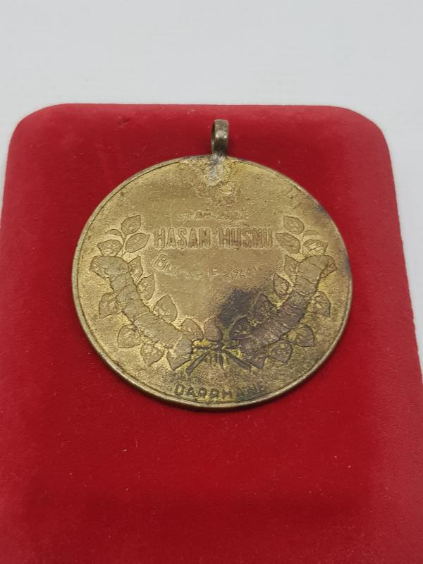 SİPAHİZADE HASAN HÜSNÜ BURSA PAZARI YAZILI DARPHANE BASKI NADİR MADALYON