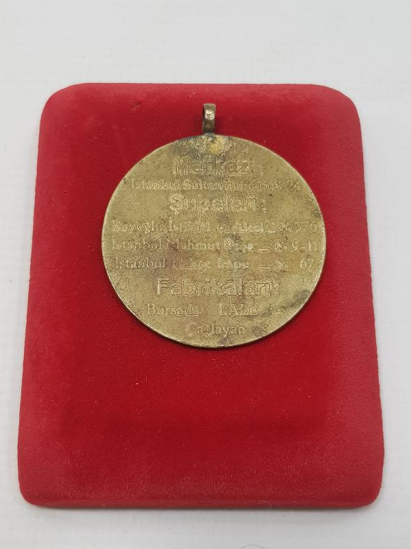 SİPAHİZADE HASAN HÜSNÜ BURSA PAZARI YAZILI DARPHANE BASKI NADİR MADALYON