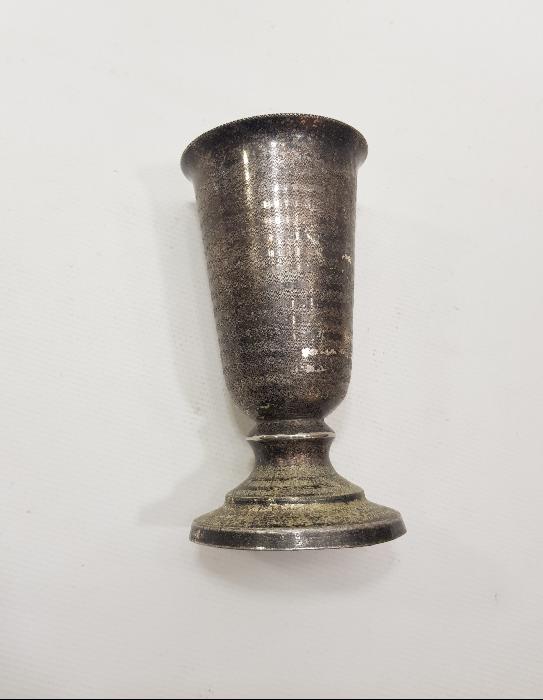 OSMANLI DÖNEMİ AZNAVUR İŞÇİLİKLİ GÜMÜŞ KAPLAMA KADEH