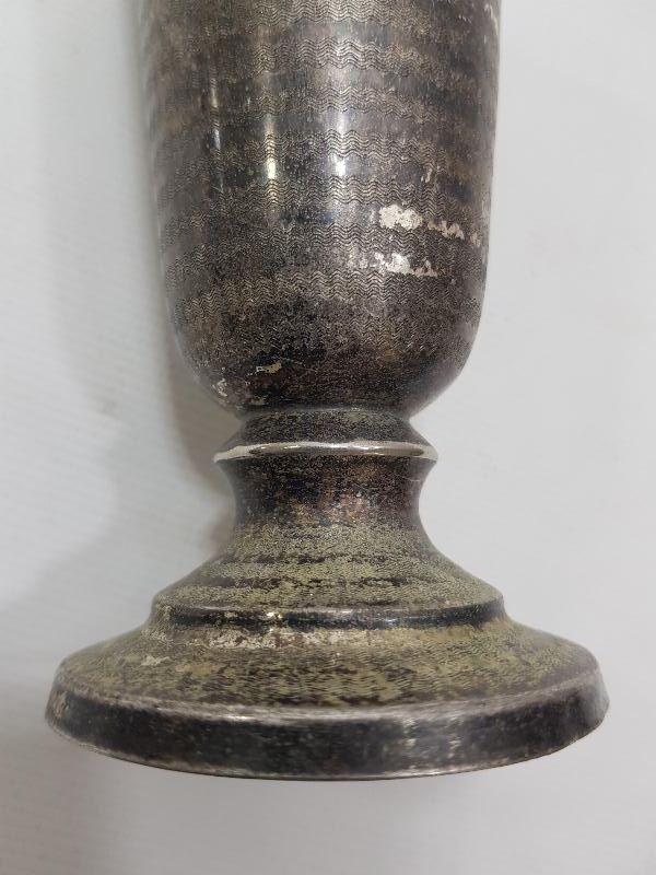 OSMANLI DÖNEMİ AZNAVUR İŞÇİLİKLİ GÜMÜŞ KAPLAMA KADEH