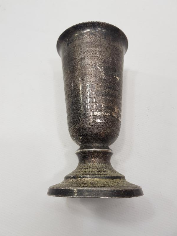 OSMANLI DÖNEMİ AZNAVUR İŞÇİLİKLİ GÜMÜŞ KAPLAMA KADEH