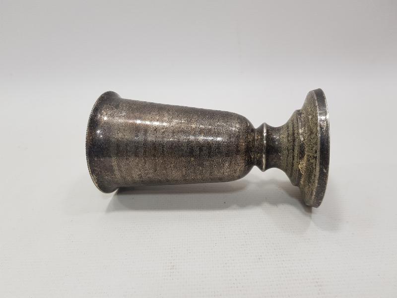 OSMANLI DÖNEMİ AZNAVUR İŞÇİLİKLİ GÜMÜŞ KAPLAMA KADEH