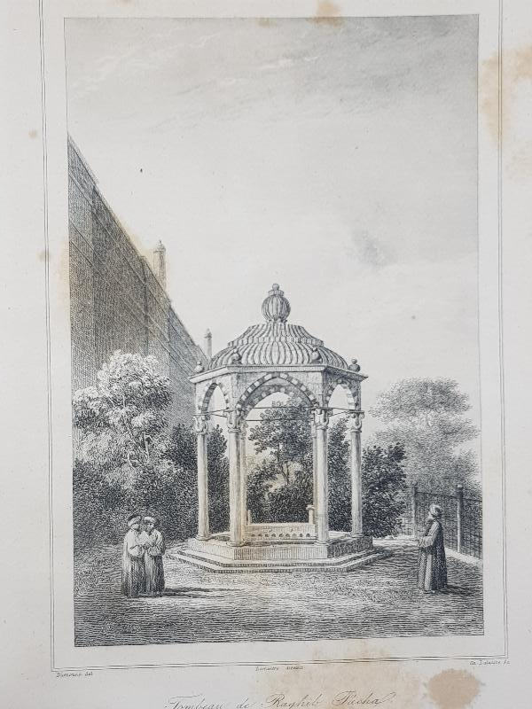 OSMANLI DÖNEMİ GRAVÜR: RAGIP PAŞA TÜRBESİ 