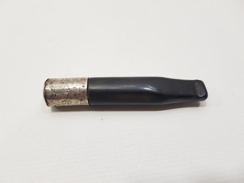 OSMANLI DÖNEMİ GÜMÜŞ SARMA BOYNUZ AĞIZLIK