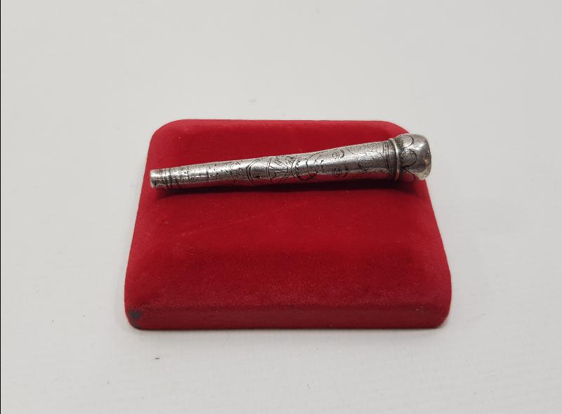 OSMANLI DÖNEMİ KADIN RESİMLİ ÖZEL YAPIM AĞA İŞİ AĞIZLIK