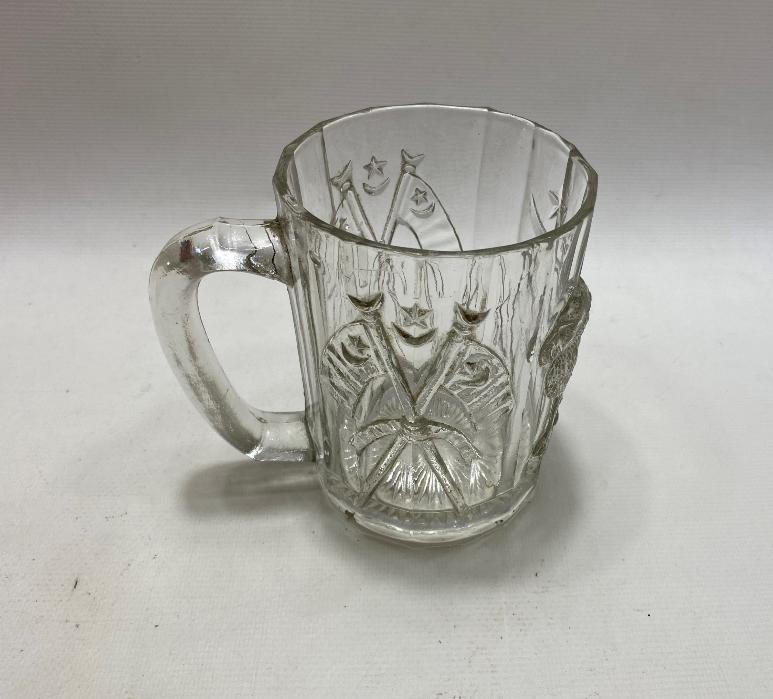 OSMANLI DÖNEMİ MEŞRUTİYET BAYRAKLI ÇOK NADİR BİRA BARDAĞI