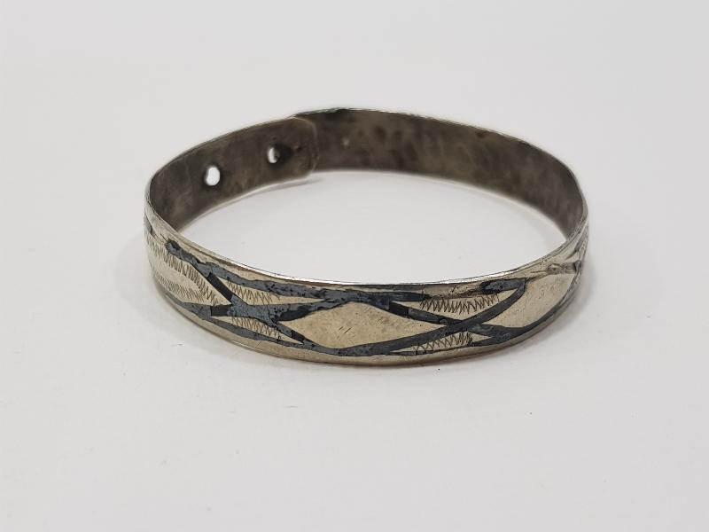 OSMANLI DÖNEMİ SAVATLI GÜMÜŞ BİLEZİK