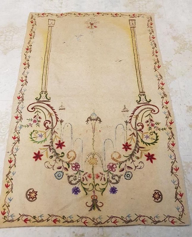 OSMANLI DÖNEMİ TEKKE İŞİ AY YILDIZLI SECCADE