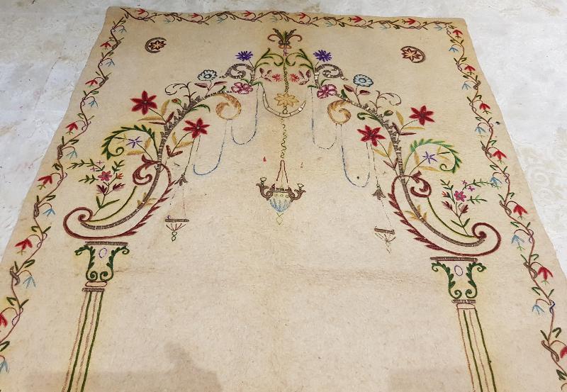 OSMANLI DÖNEMİ TEKKE İŞİ AY YILDIZLI SECCADE