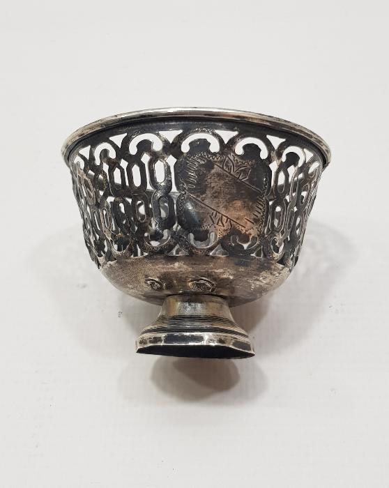 OSMANLI DÖNEMİ TUĞRALI VE SAH DAMGALI GÜMÜŞ FİNCAN ZARFI