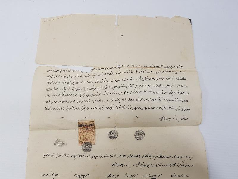 OSMANLICA BOL MÜHÜRLÜ VE PULLU SÖZLEŞME