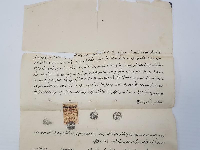 OSMANLICA BOL MÜHÜRLÜ VE PULLU SÖZLEŞME