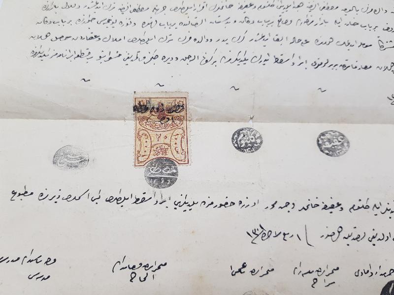 OSMANLICA BOL MÜHÜRLÜ VE PULLU SÖZLEŞME