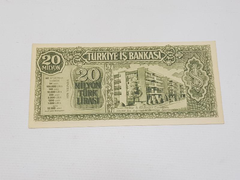 1970 TÜRKİYE İŞ BANKASI EŞYA PİYANGOSU PARA BENZERİ - NADİR