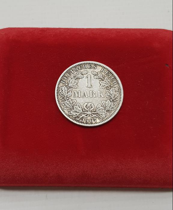 ALMANYA 1907 TARİHLİ GÜMÜŞ 1 MARK NADİR PARA