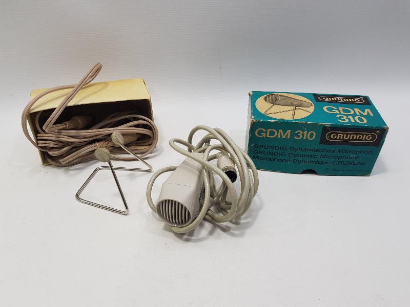 KUTUSUNDA ANTİKA GRUNDIG MARKA MİKROFON
