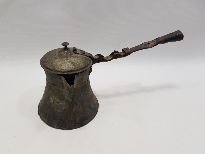 OSMANLI DÖNEMİ BAKIR KAHVECİ CEZVESİ 