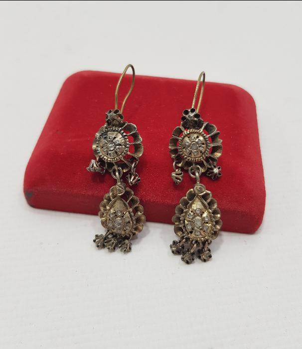 OSMANLI DÖNEMİ ELMAS KÜPE 