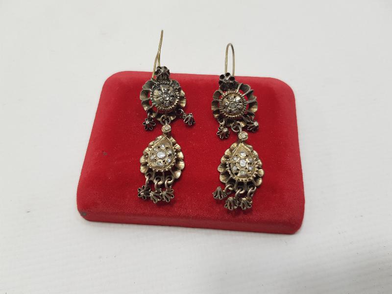 OSMANLI DÖNEMİ ELMAS KÜPE 