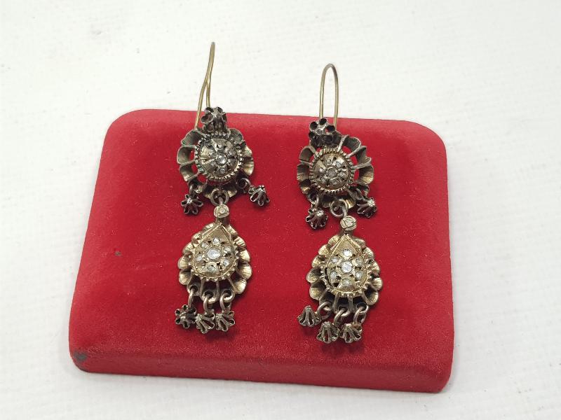 OSMANLI DÖNEMİ ELMAS KÜPE 