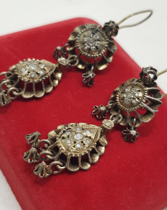 OSMANLI DÖNEMİ ELMAS KÜPE 