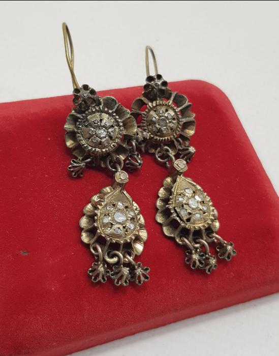 OSMANLI DÖNEMİ ELMAS KÜPE 