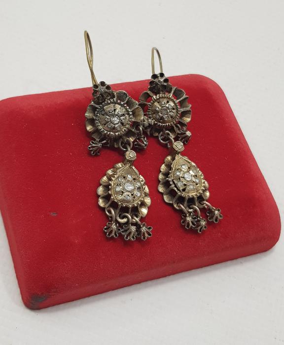 OSMANLI DÖNEMİ ELMAS KÜPE 