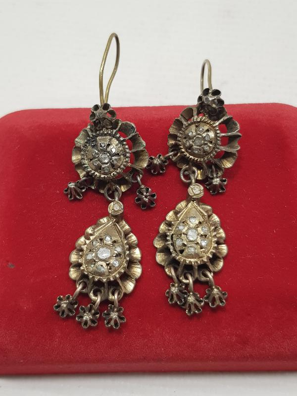 OSMANLI DÖNEMİ ELMAS KÜPE 