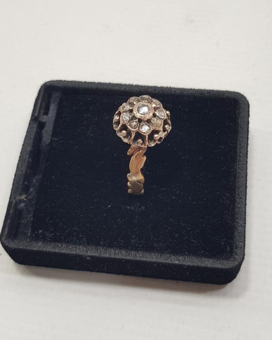 OSMANLI DÖNEMİ GÜL MODEL ELMAS YÜZÜK