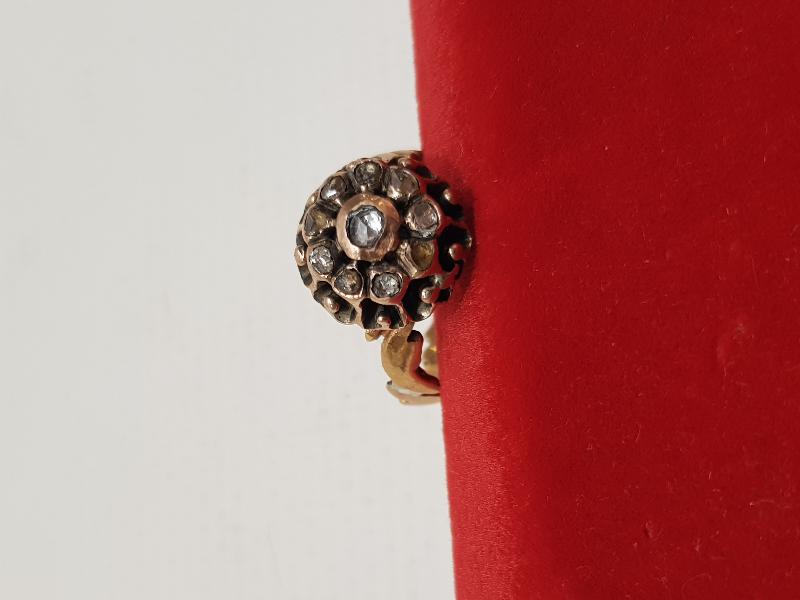 OSMANLI DÖNEMİ GÜL MODEL ELMAS YÜZÜK