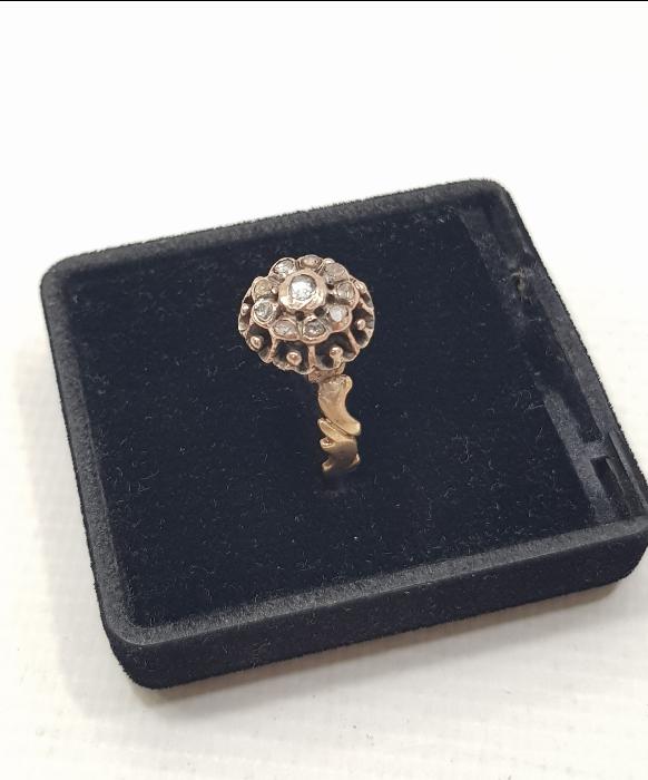 OSMANLI DÖNEMİ GÜL MODEL ELMAS YÜZÜK