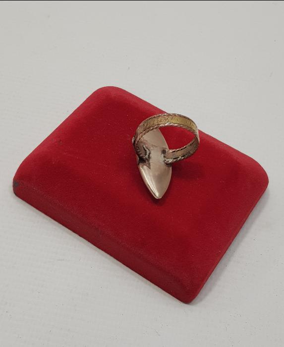 OSMANLI DÖNEMİ MEKİK FORMLU KALLAVİ BOY ELMAS YÜZÜK