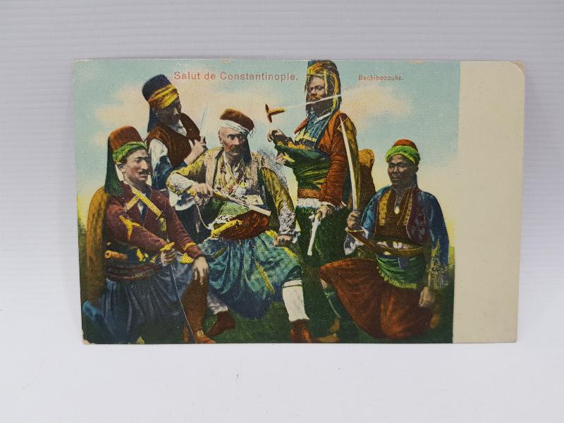 OSMANLI DÖNEMİ NADİR KARTPOSTAL: BAŞIBOZUKLAR