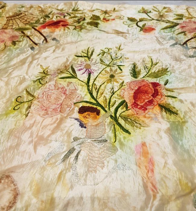 OSMANLI DÖNEMİ RUM İŞİ ÇOCUK DOĞDULUĞU İPEK BOHÇA