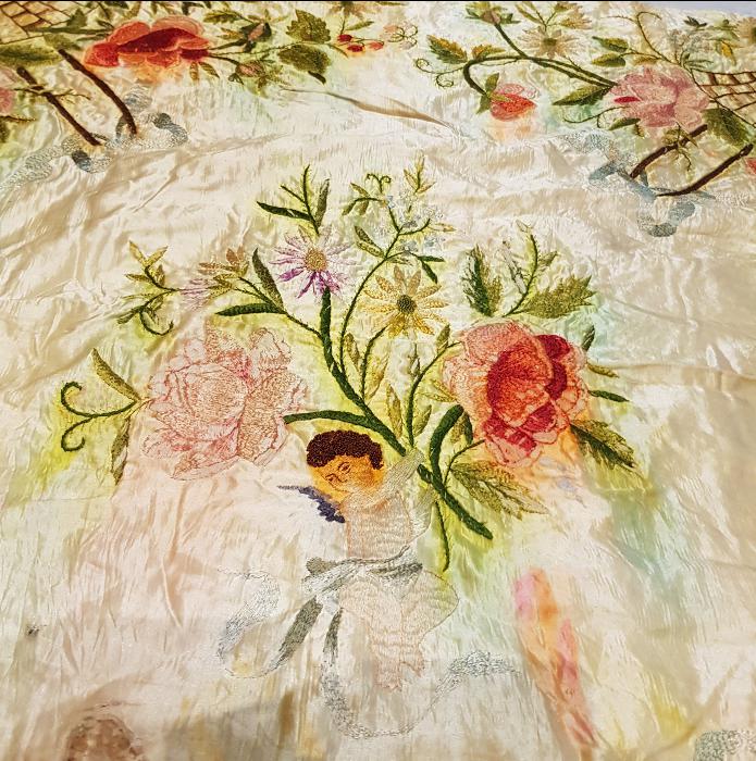 OSMANLI DÖNEMİ RUM İŞİ ÇOCUK DOĞDULUĞU İPEK BOHÇA