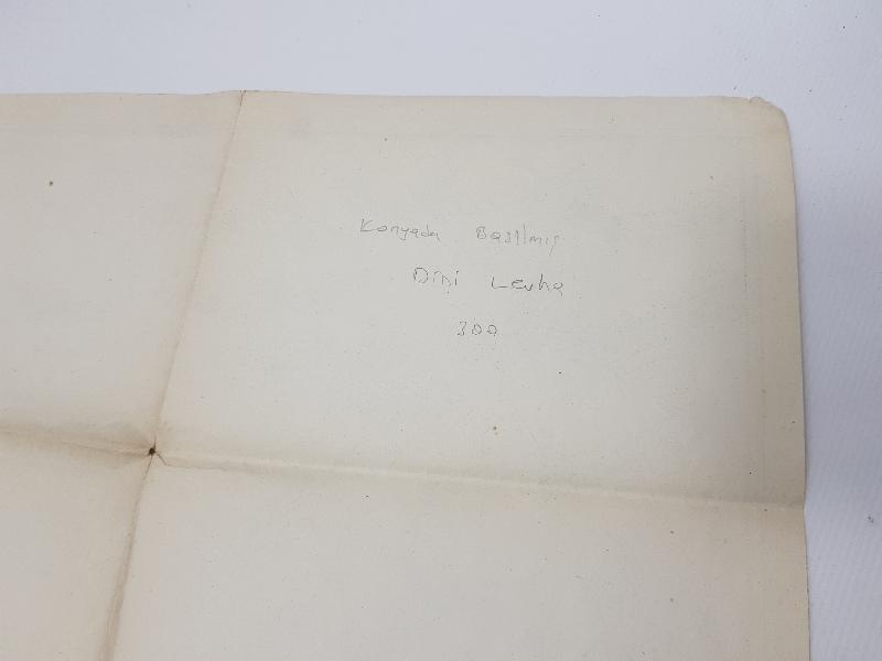 OSMANLI DÖNEMİ TEKKE İŞİ TAŞ BASKI LEVHA