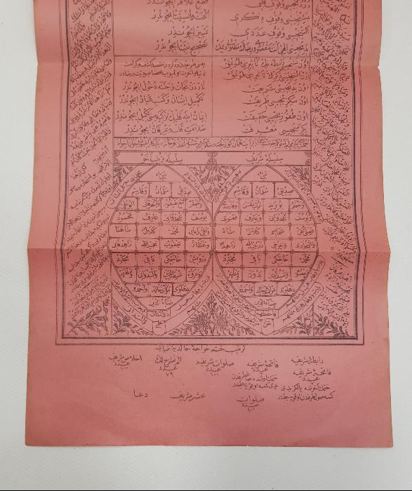 OSMANLICA NAKŞİBENDİ TARİKATI HALİDİYE KOLUNUN ZİKİR VE ADAPLARI KONULU TAŞ BASKI LEVHA