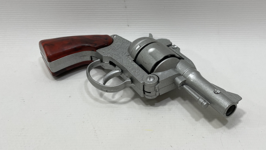 İNGİLİZ YAPIMI ÇİL KONDİSYONDA OYUNCAK KAPSÜL TABANCASI 