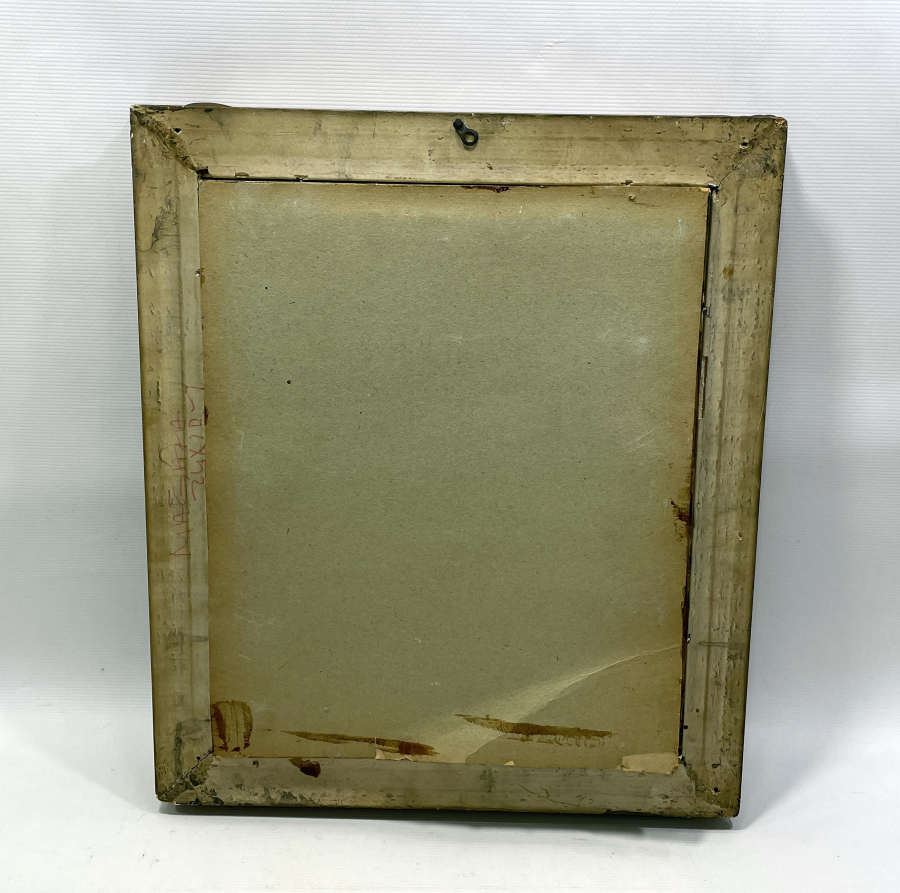 ORJİNAL ÇERÇEVESİNDE İPEK BASKI ANTİKA TABLO