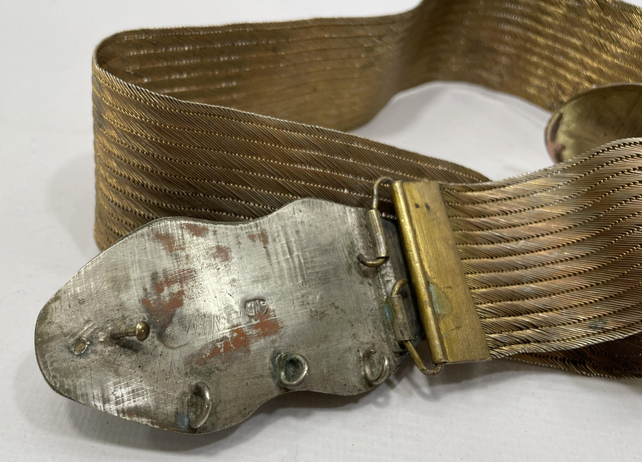 OSMANLI DÖNEMİ ALTIN VERMEYLİ TRABZON HASIR ÖRME VAN DAMGALI GELİN KEMERİ