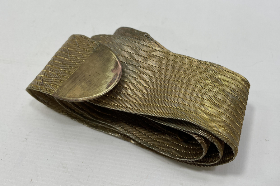 OSMANLI DÖNEMİ ALTIN VERMEYLİ TRABZON HASIR ÖRME VAN DAMGALI GELİN KEMERİ