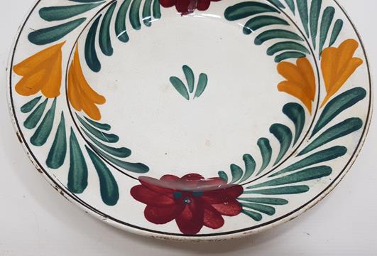 OSMANLI DÖNEMİ ÇİÇEK DESENLİ PORSELEN TABAK