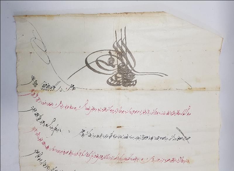 OSMANLI PADİŞAHI 3. SELİM DÖNEMİ EL ÇEKME BERAT