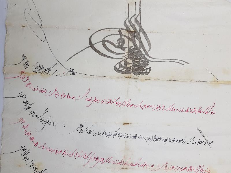 OSMANLI PADİŞAHI 3. SELİM DÖNEMİ EL ÇEKME BERAT