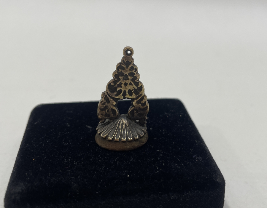 OSMANLI DÖNEMİ NADİR FORMDA HAKKAK PARAFLI ŞAHIS MÜHRÜ