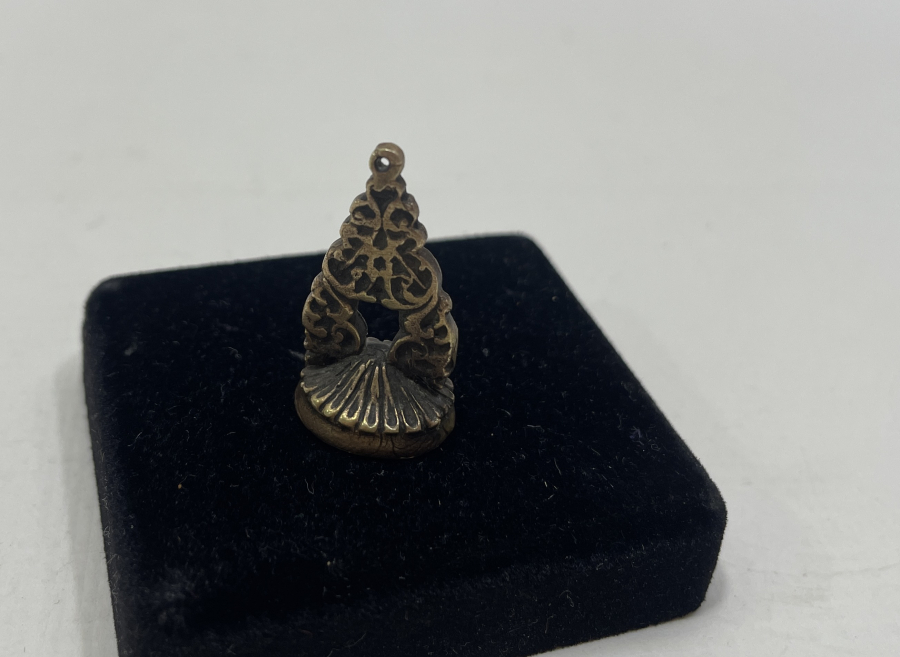 OSMANLI DÖNEMİ NADİR FORMDA HAKKAK PARAFLI ŞAHIS MÜHRÜ