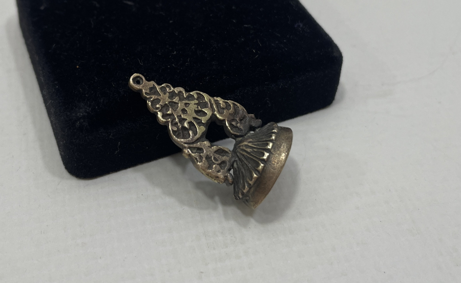 OSMANLI DÖNEMİ NADİR FORMDA HAKKAK PARAFLI ŞAHIS MÜHRÜ