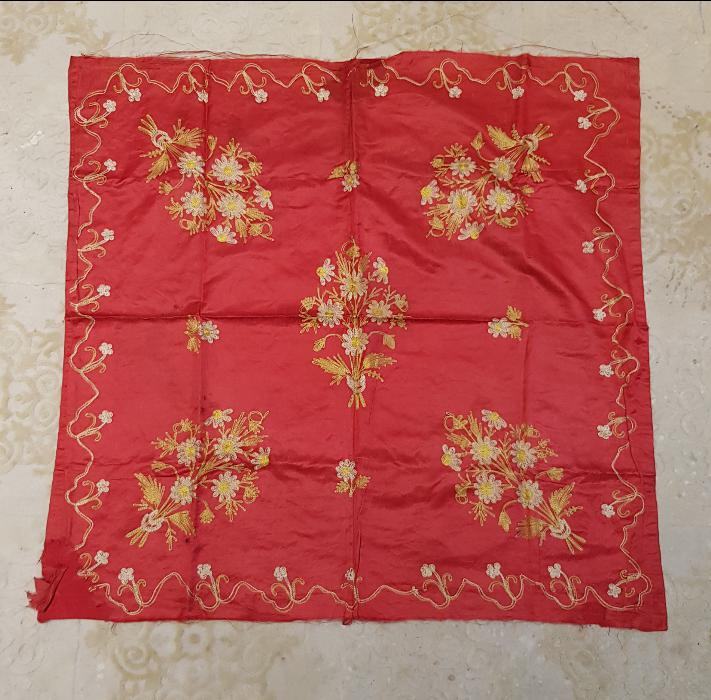 OSMANLI DÖNEMİ RUM İŞİ SUZENİ İPEK BOHÇA