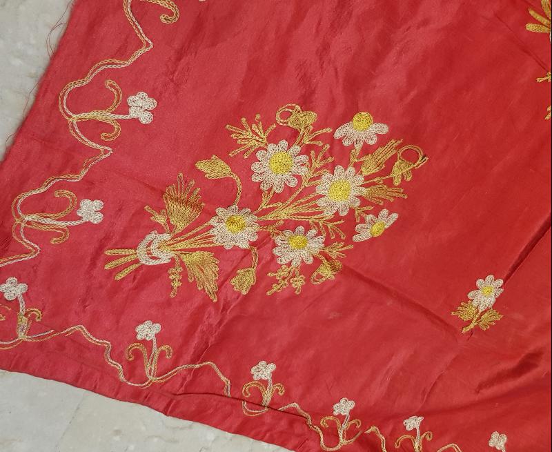 OSMANLI DÖNEMİ RUM İŞİ SUZENİ İPEK BOHÇA